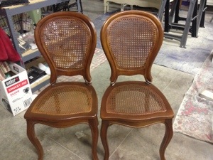 Wood Menders Caned Chairs
